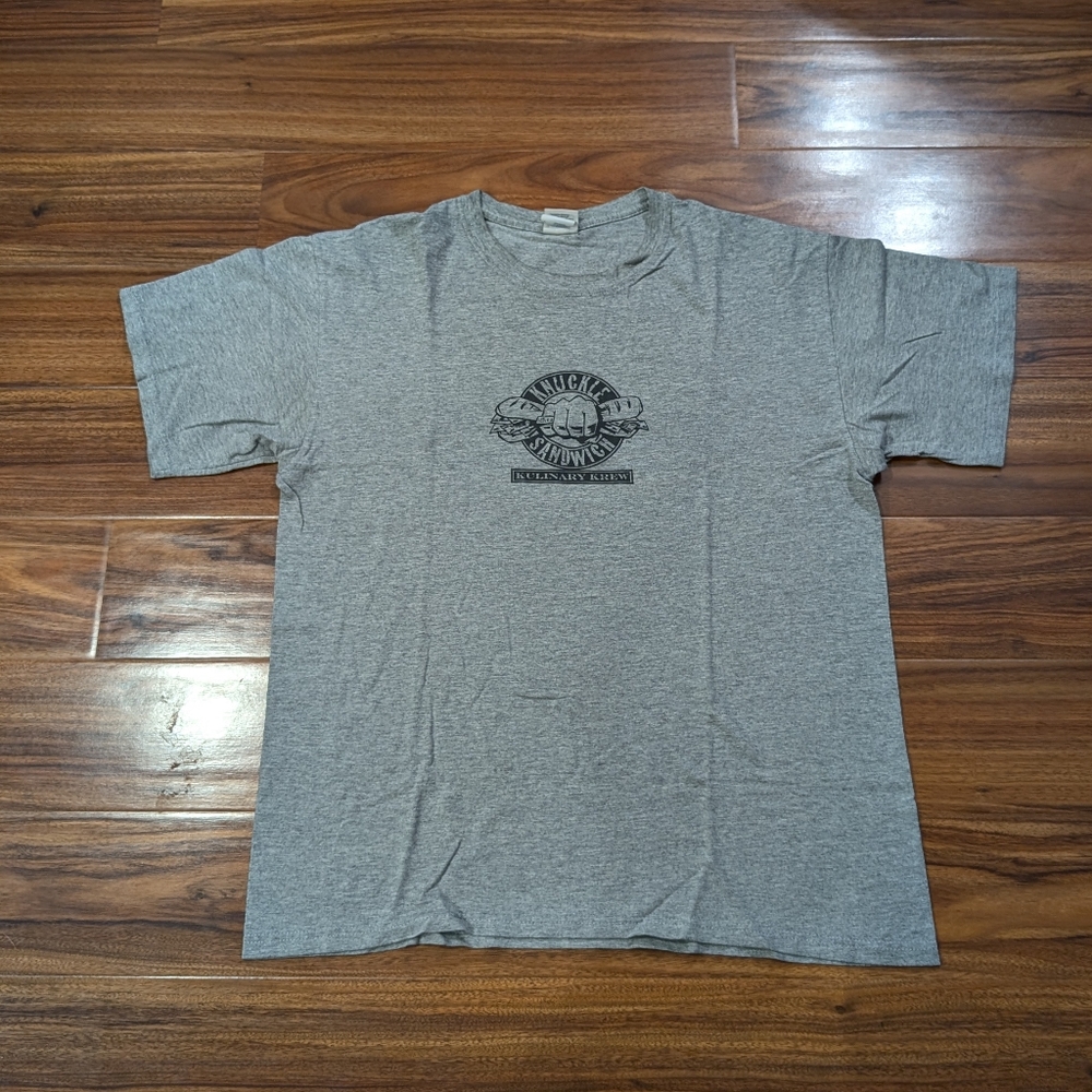 Vintage Y2K Guy Fieri Knuckle Sandwich Shirt Television Show Promo Cooking Sz L